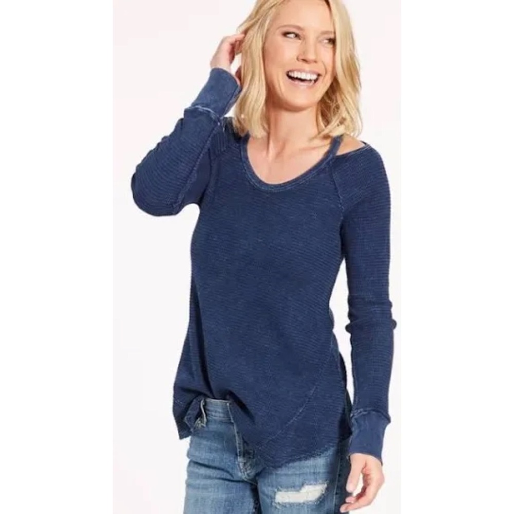 PEYTON JENSEN Evereve Blue Griggs Thermal Size Small